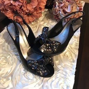 Unisa Women’s Black Leather Heels Size 8